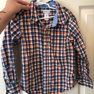 Carter boys long sleeve button down